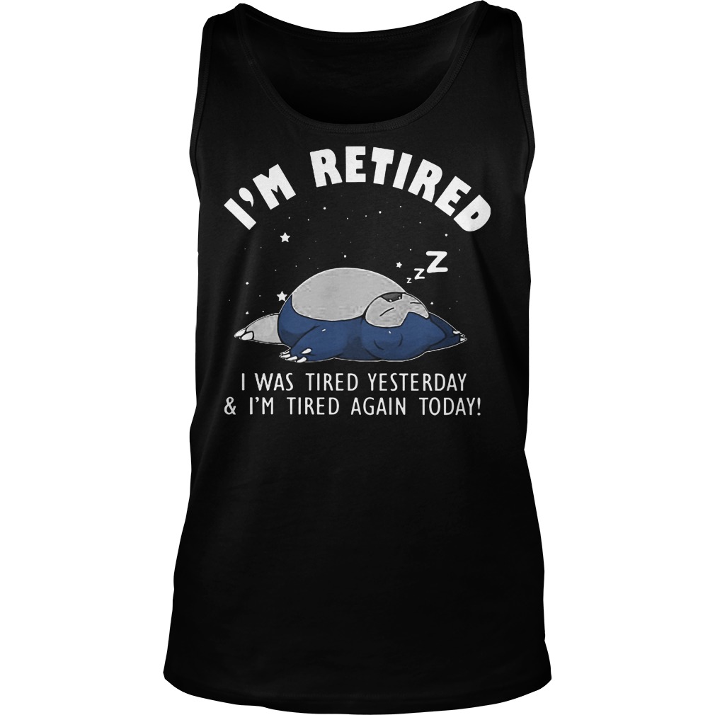 Snorlax Retire Tank Top