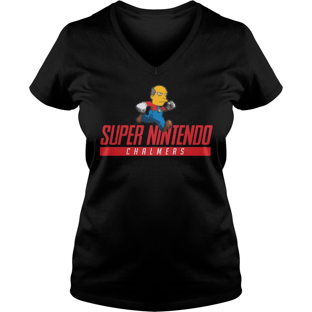 Super Nintendo Chamlemer Simpson Ladie Vneck