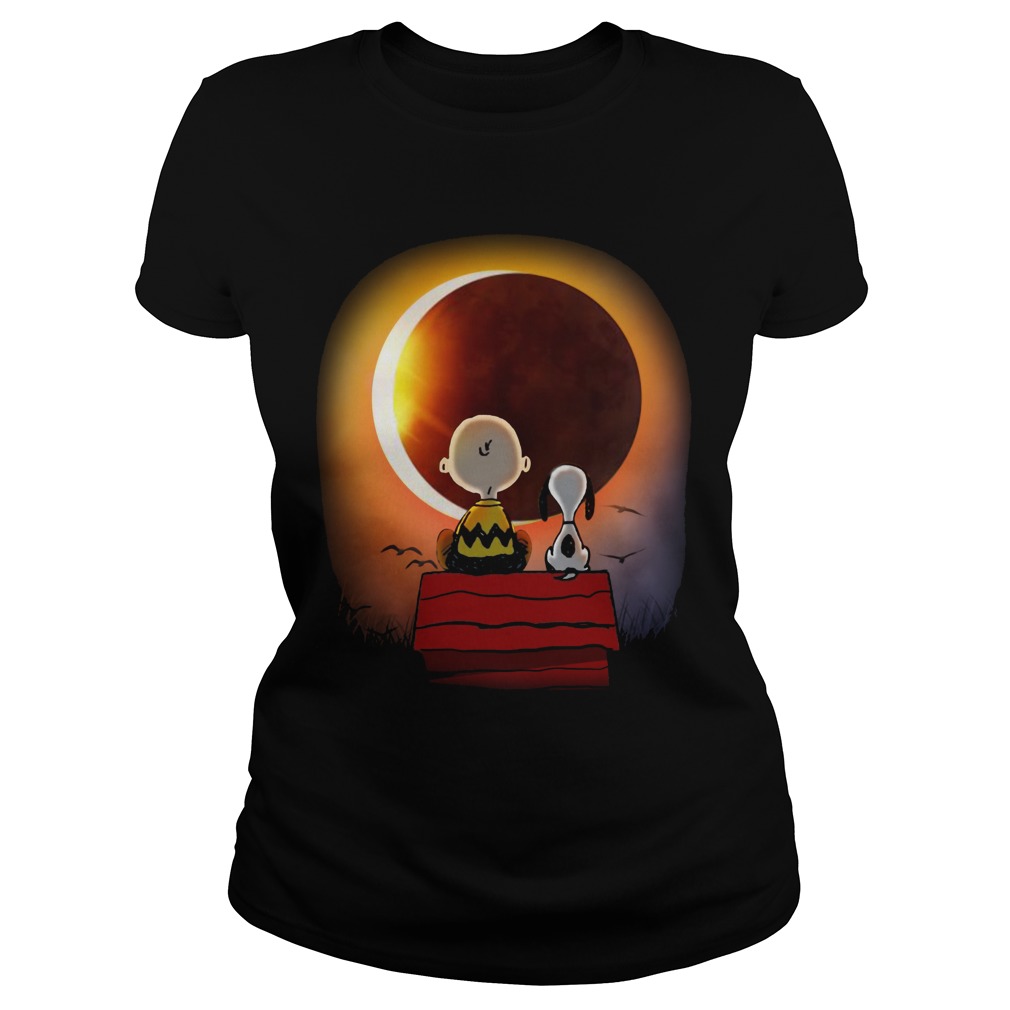 Charlie Brown Snoopy Red Moon Ladies
