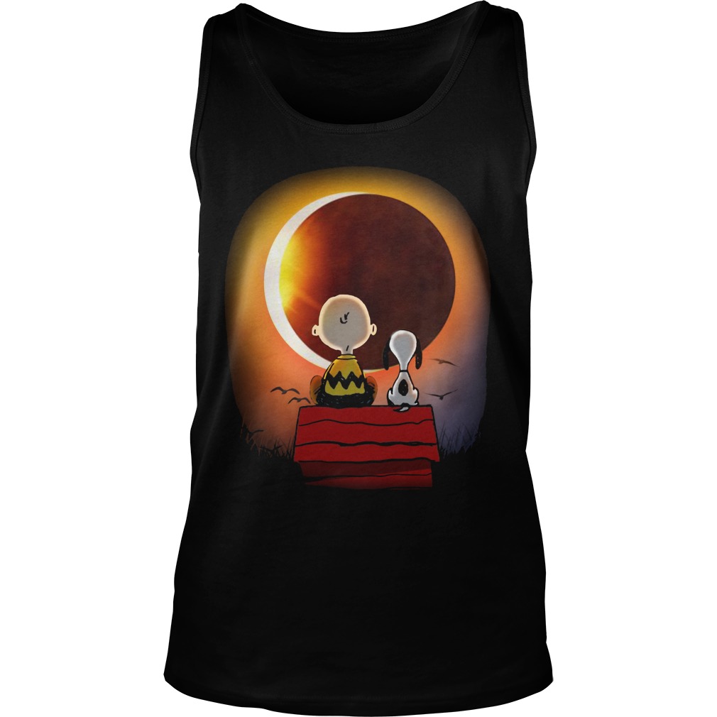Charlie Brown Snoopy Red Moon Tanktop