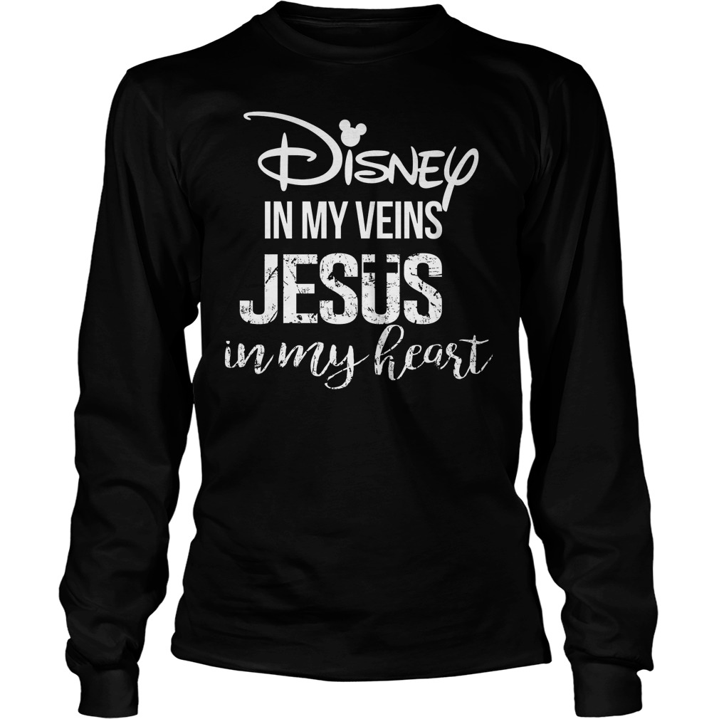 Disney Veins Jesus Heart Longsleeve