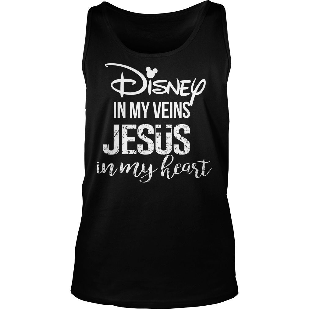 Disney Veins Jesus Heart Tanktop