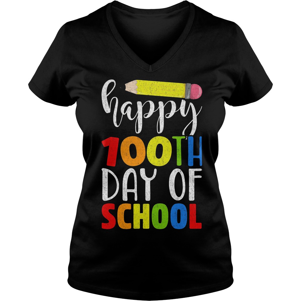 Happy 100th Day School Vneck