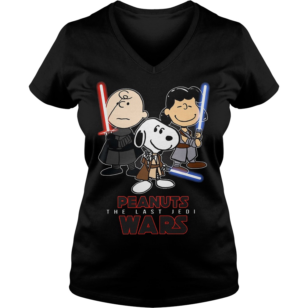 Peanuts Wars Last Jedi Vneck