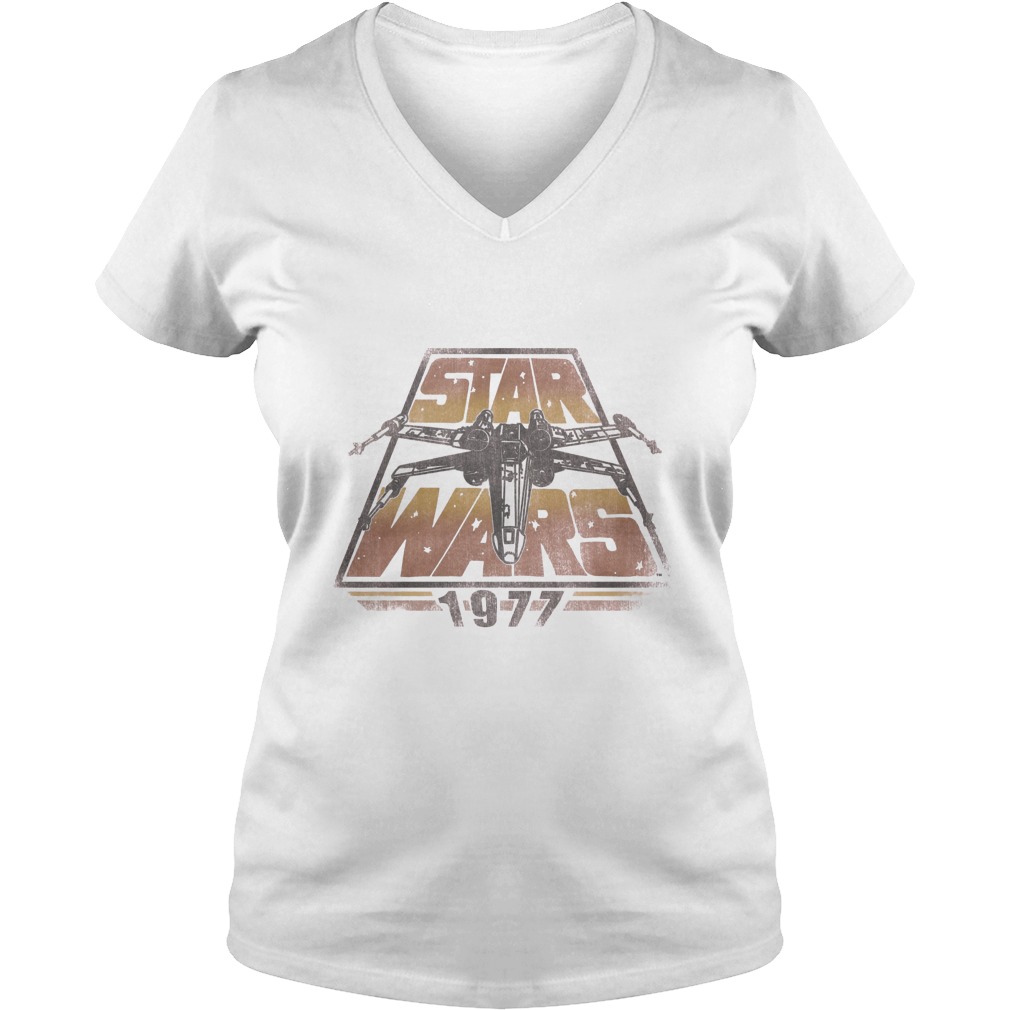 Star Wars X Wing 1977 Vintage Retro Premium Graphic Vneck