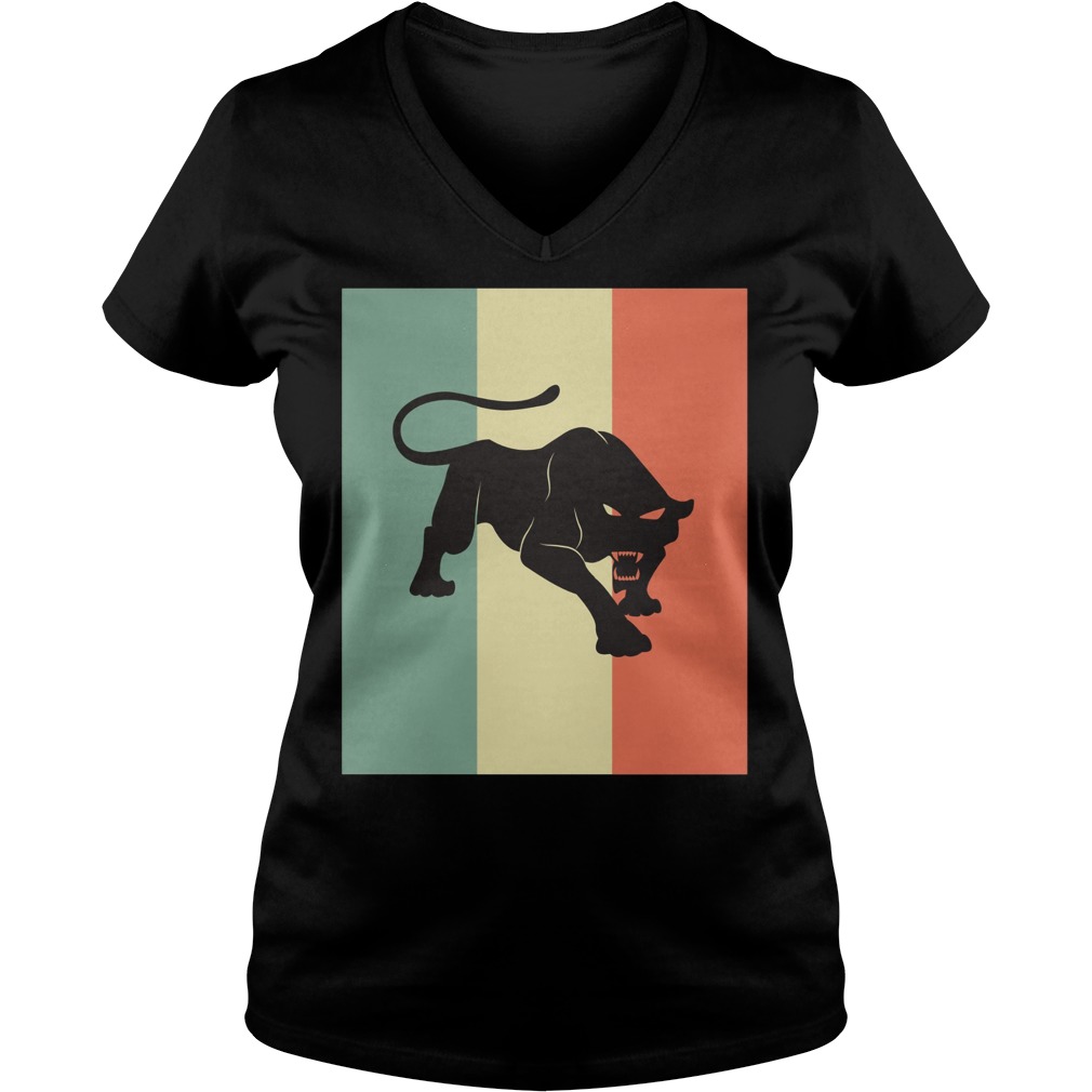 Black Panther Silhouette V Neck