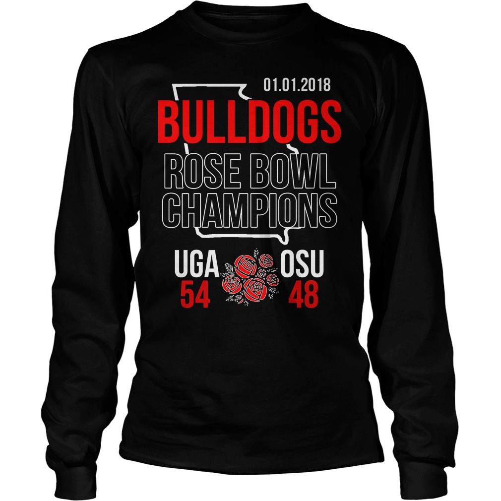 Bulldogs Rose Bowl Champions 2018 Georgia Longsleeve