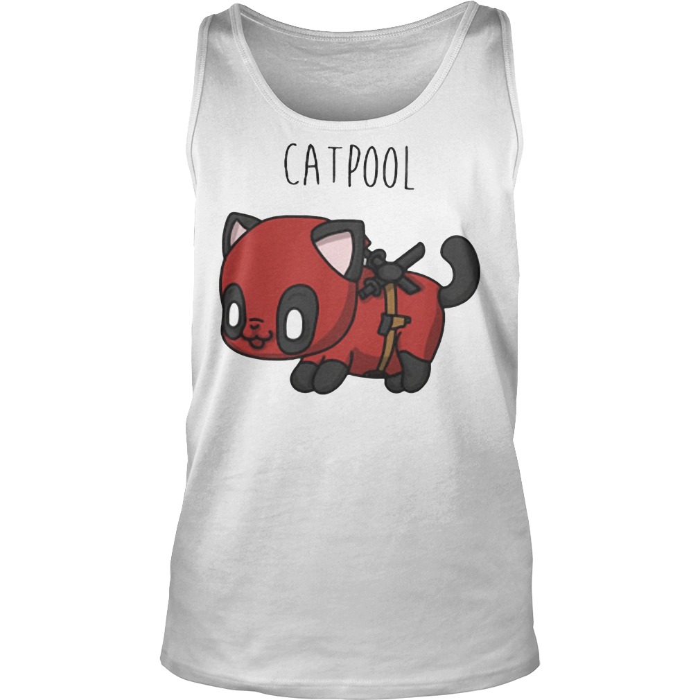 Catpool Shirt Deadpool Mashup Cat Tanktop