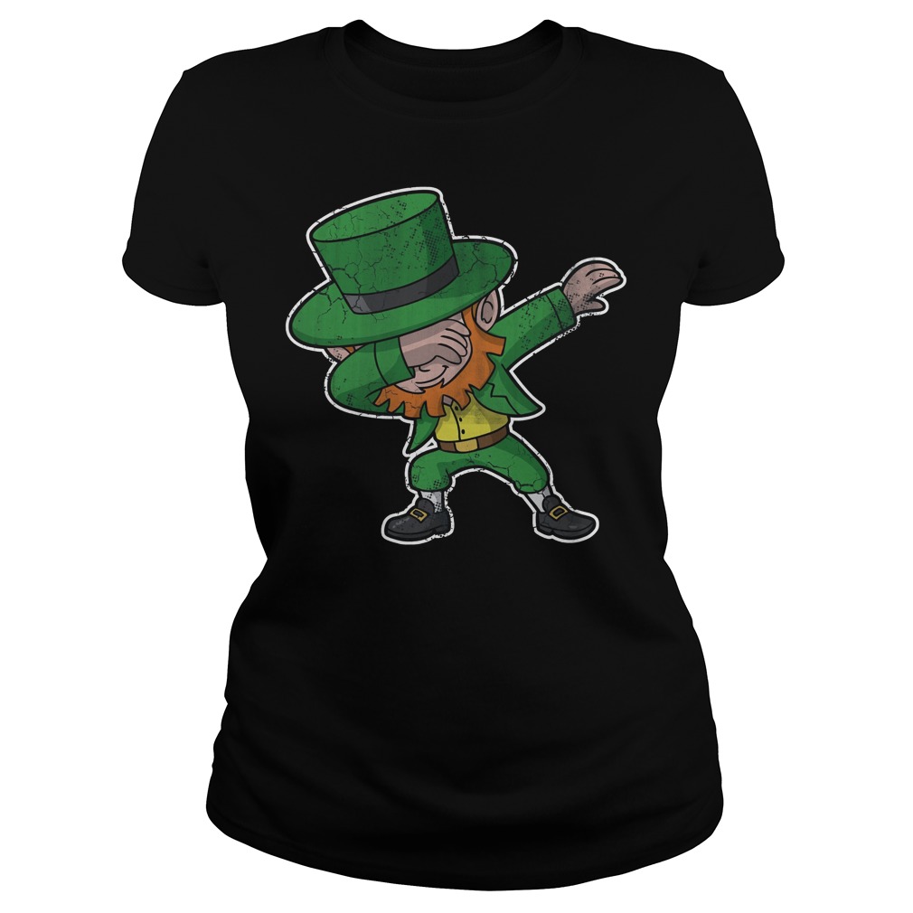 Dabbing Leprechaun Irish St Patricks Day Ladies