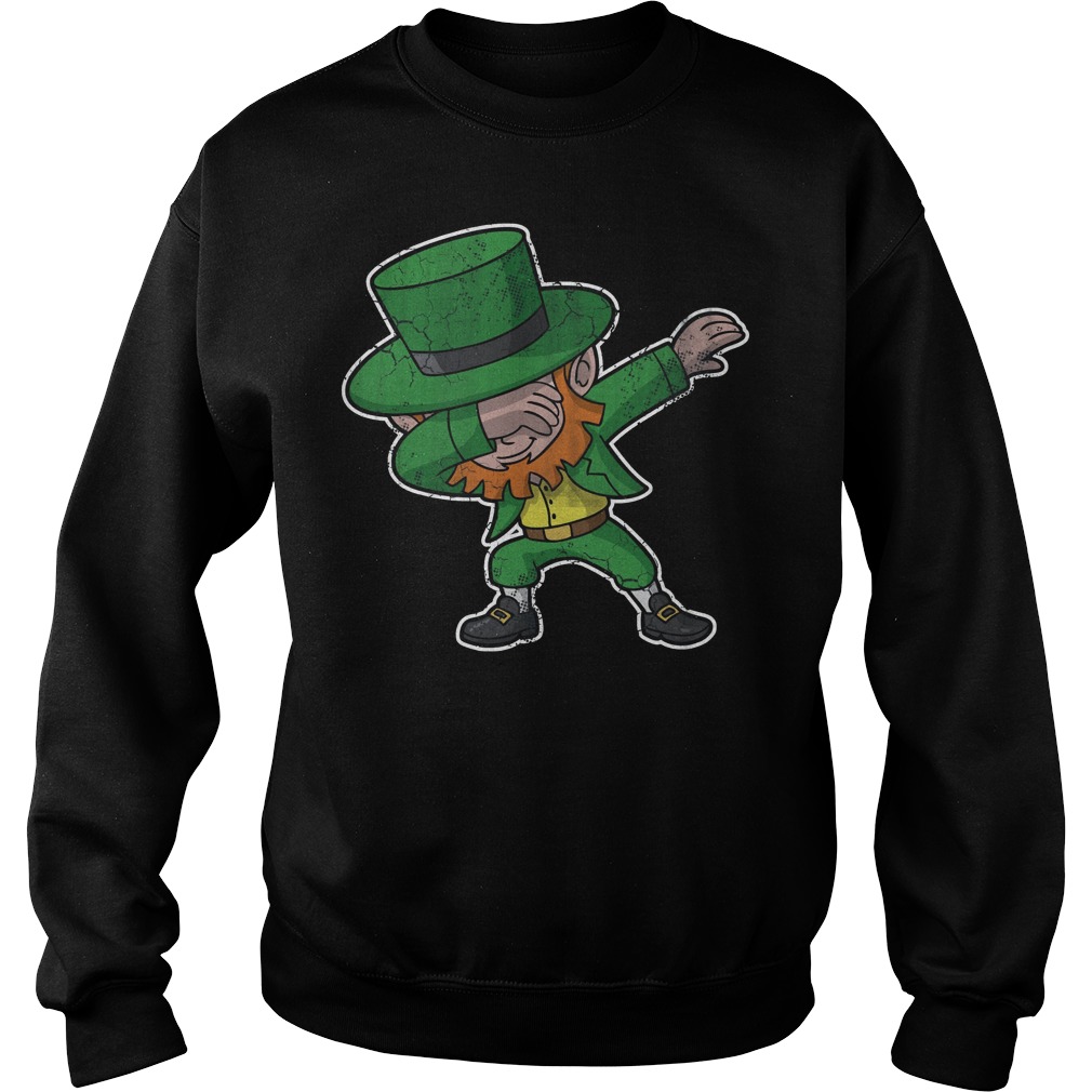 Dabbing Leprechaun Irish St Patricks Day Sweater