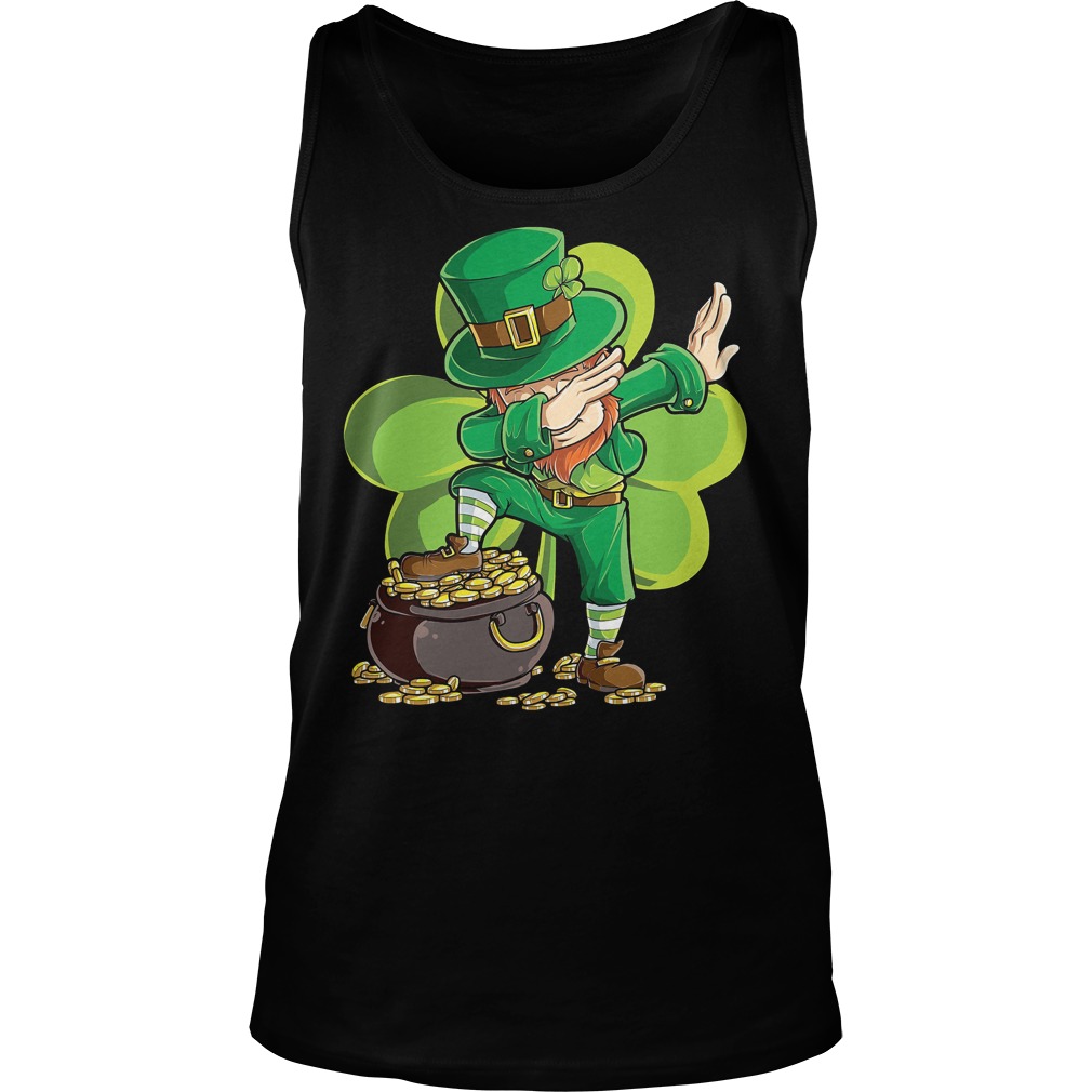 Dabbing Leprechaun St Patricks Day Tanktop