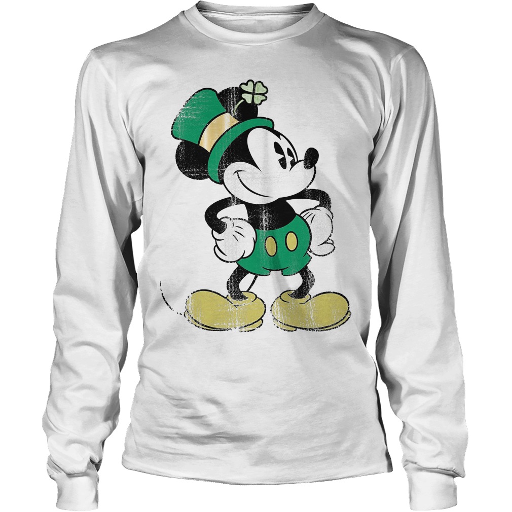 Disney Mickey Mouse St Patricks Day Longsleeve