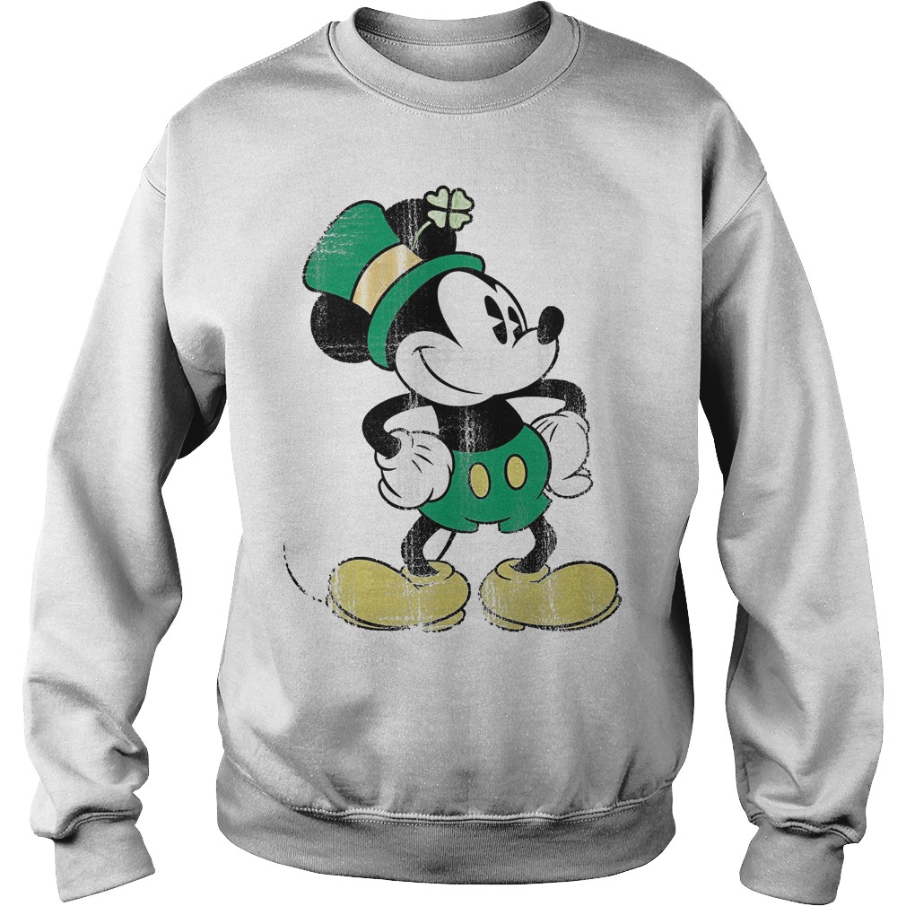 Disney Mickey Mouse St Patricks Day Sweater