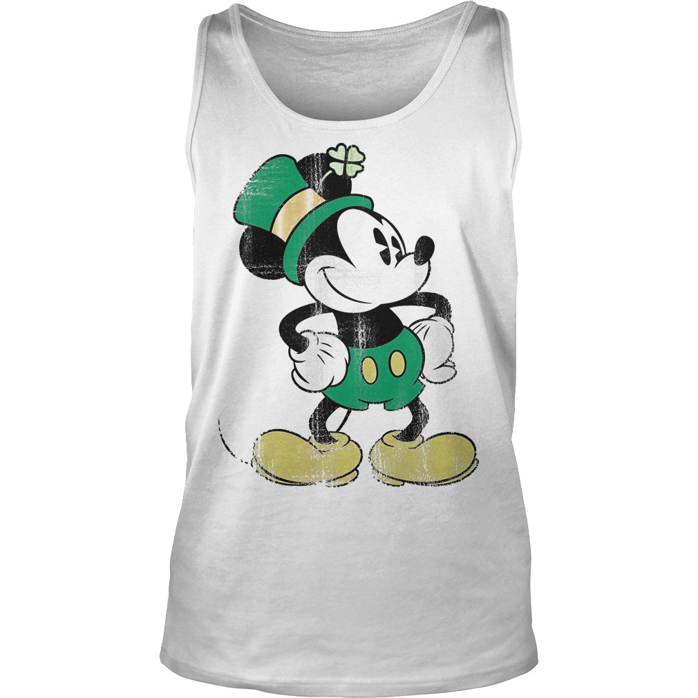 Disney Mickey Mouse St Patricks Day Tanktop