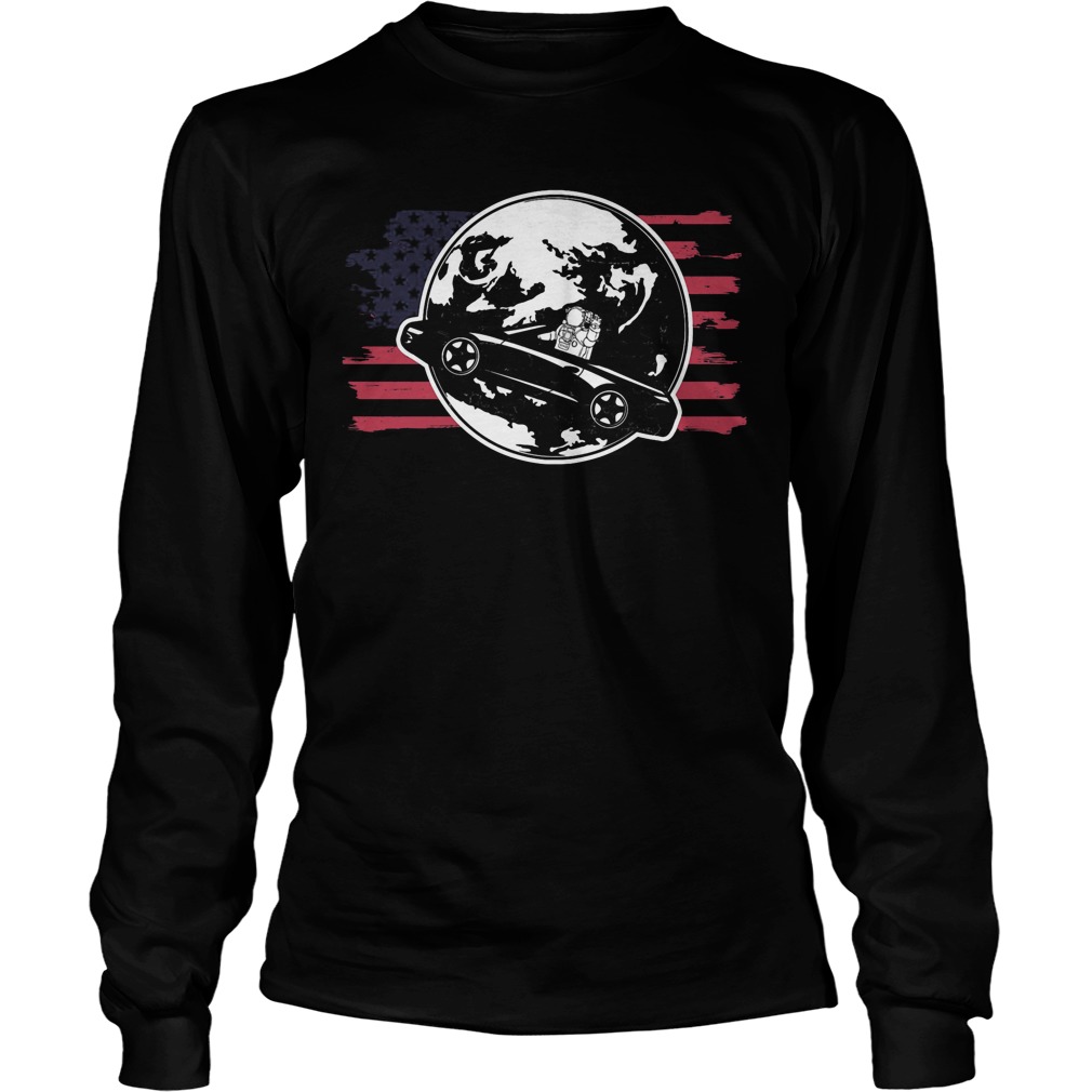 Distressed American Space Race Astronaut Longsleeve