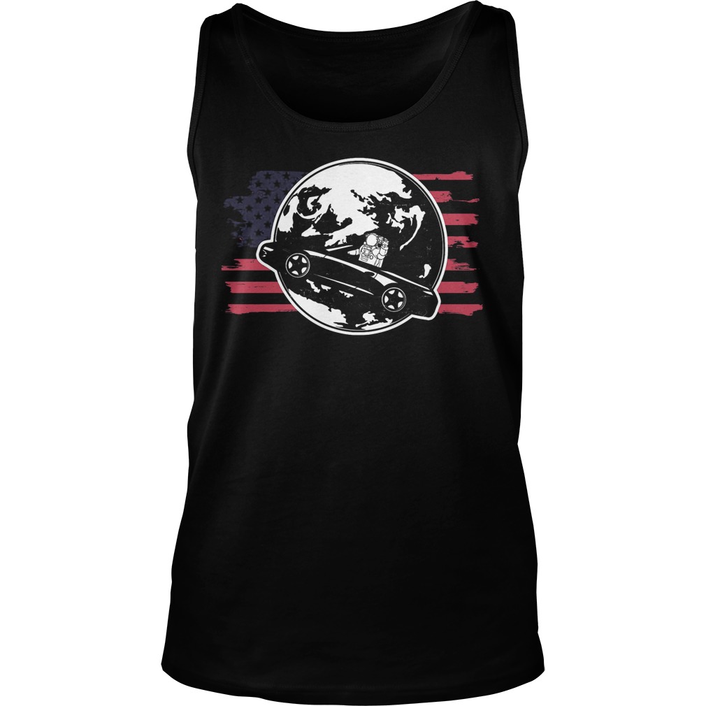 Distressed American Space Race Astronaut Tanktop