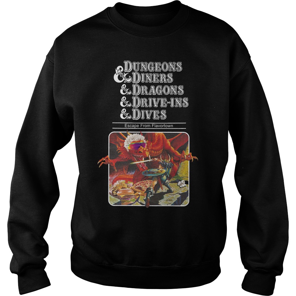 Dungeons Diners Dragons Driveins And Dives Escape Sweater