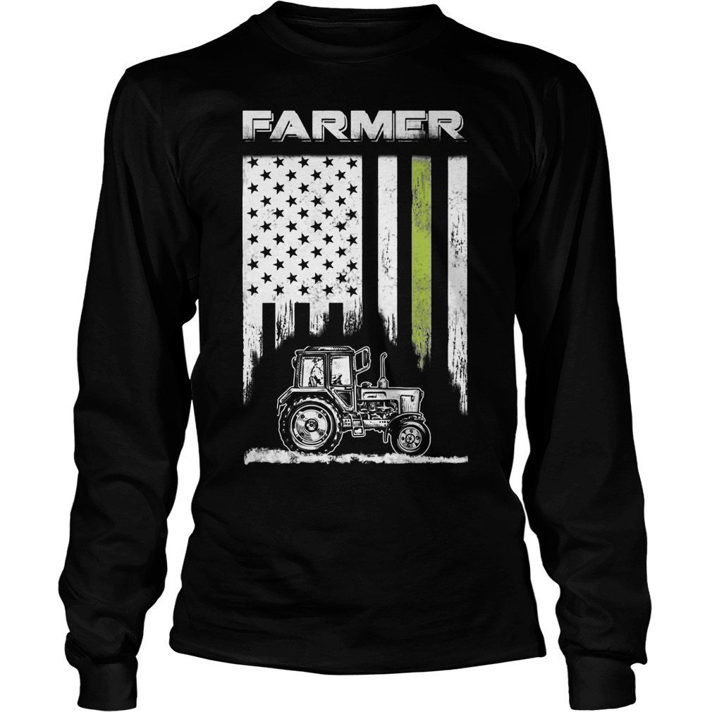 Farmer Patriotic American Flag Shirt