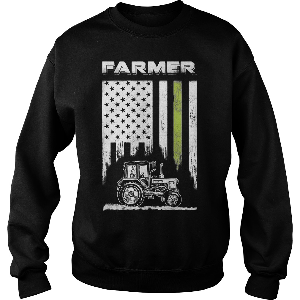 Farmer Patriotic American Flag Shirt