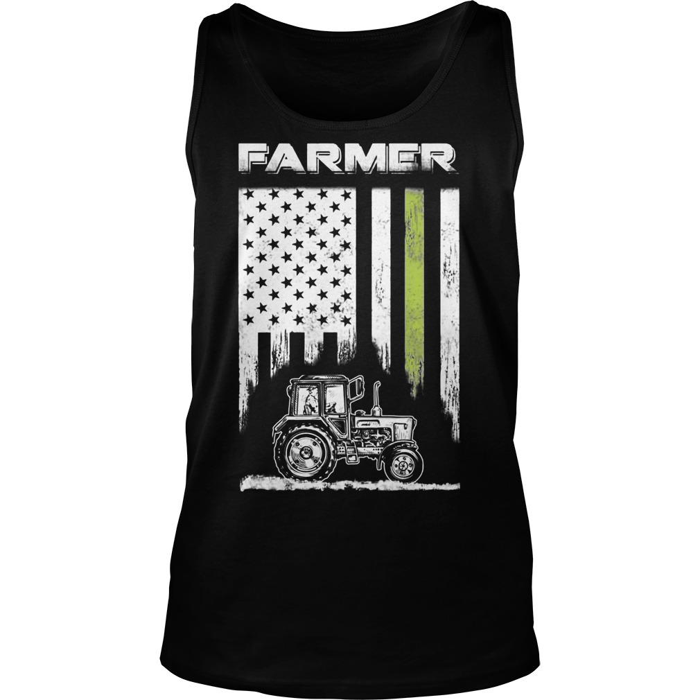 Farmer Patriotic American Flag Shirt