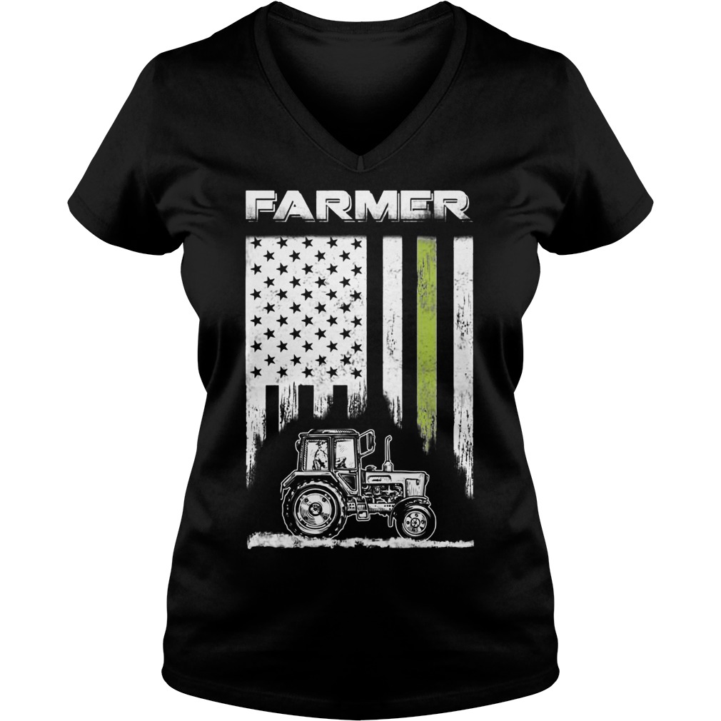 Farmer Patriotic American Flag Shirt