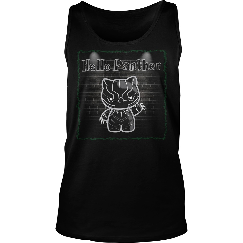 Hello Panther Black Panther Hello Kitty Tank Top