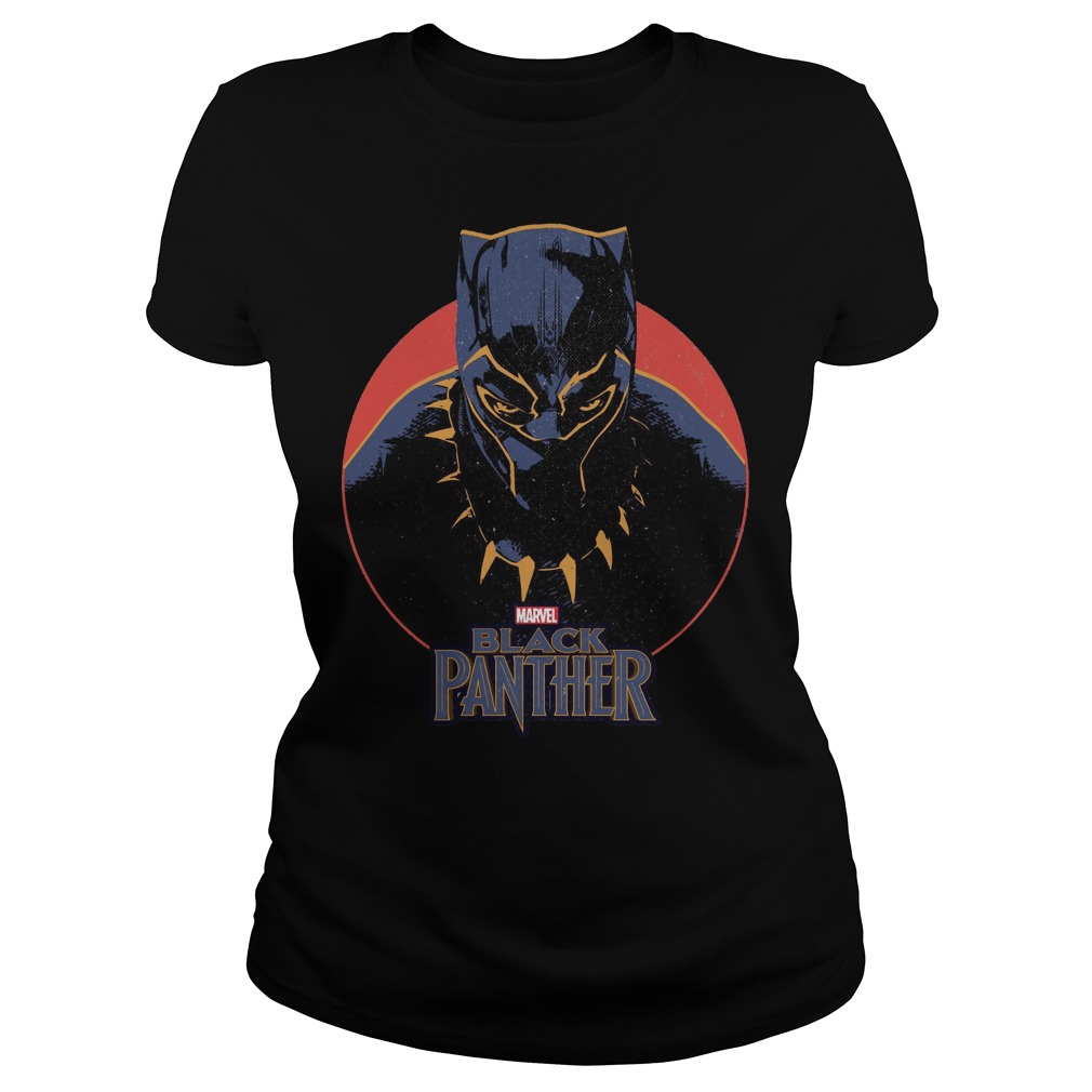 Marvel Black Panther Movie Retro Circle Portrait Ladies