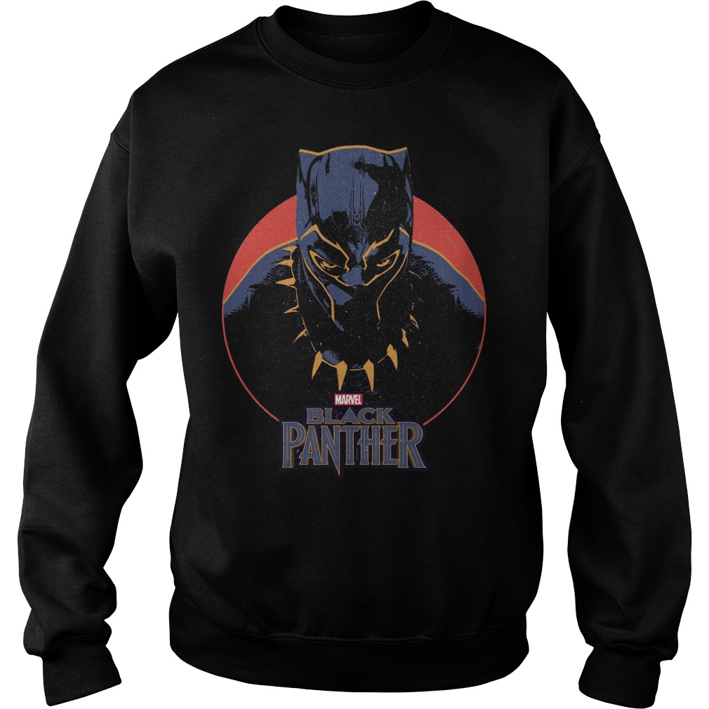 Marvel Black Panther Movie Retro Circle Portrait Sweater