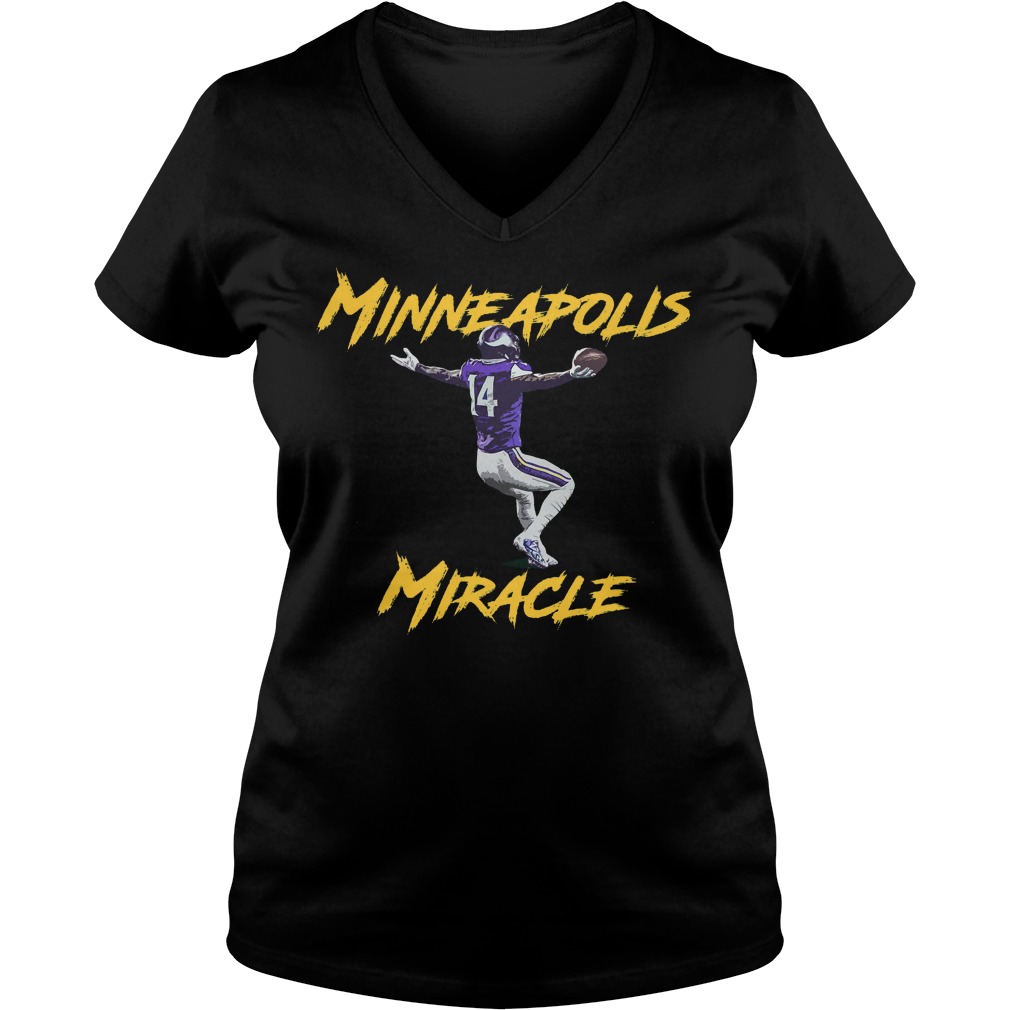 Minneapolis Miracleminnesota Miracle Stefon Diggs Ladies Vneck