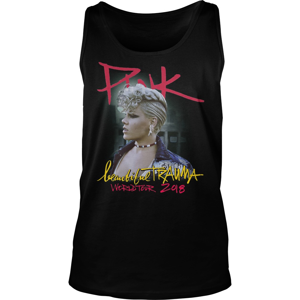 Pink Beautiful Trauma Tank Top