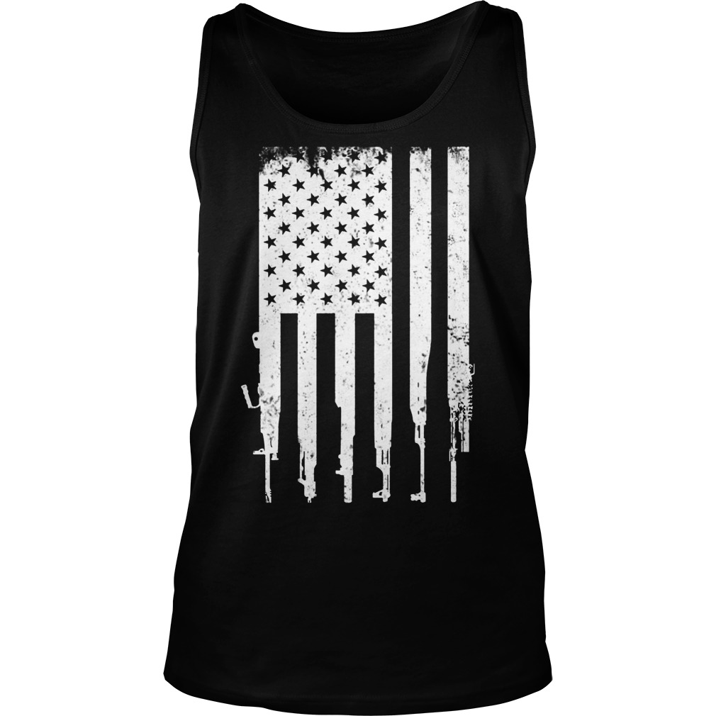 Rifle America Gun Flag Tank Top