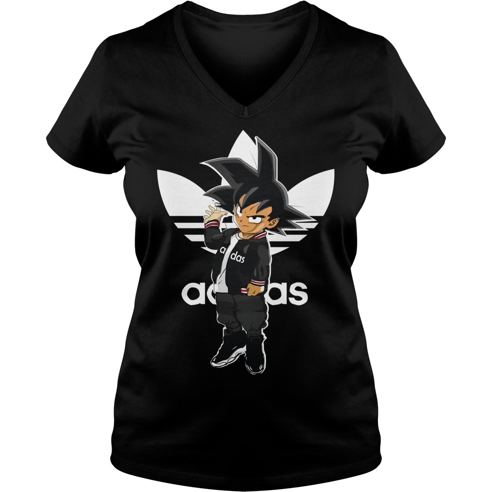 Sayan Adidas Goku Adidbas Dragon Ball Anime Manga 2018 V Neck