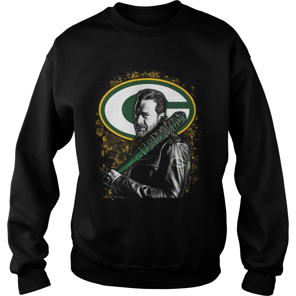 The Walking Dead Negan Green Bay Packers Sweat Shirt