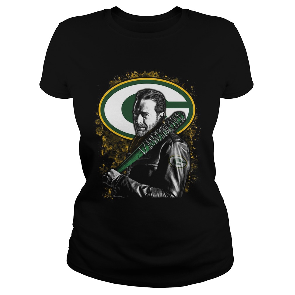The Walking Dead Negan Green Bay Packers Ladies Tee