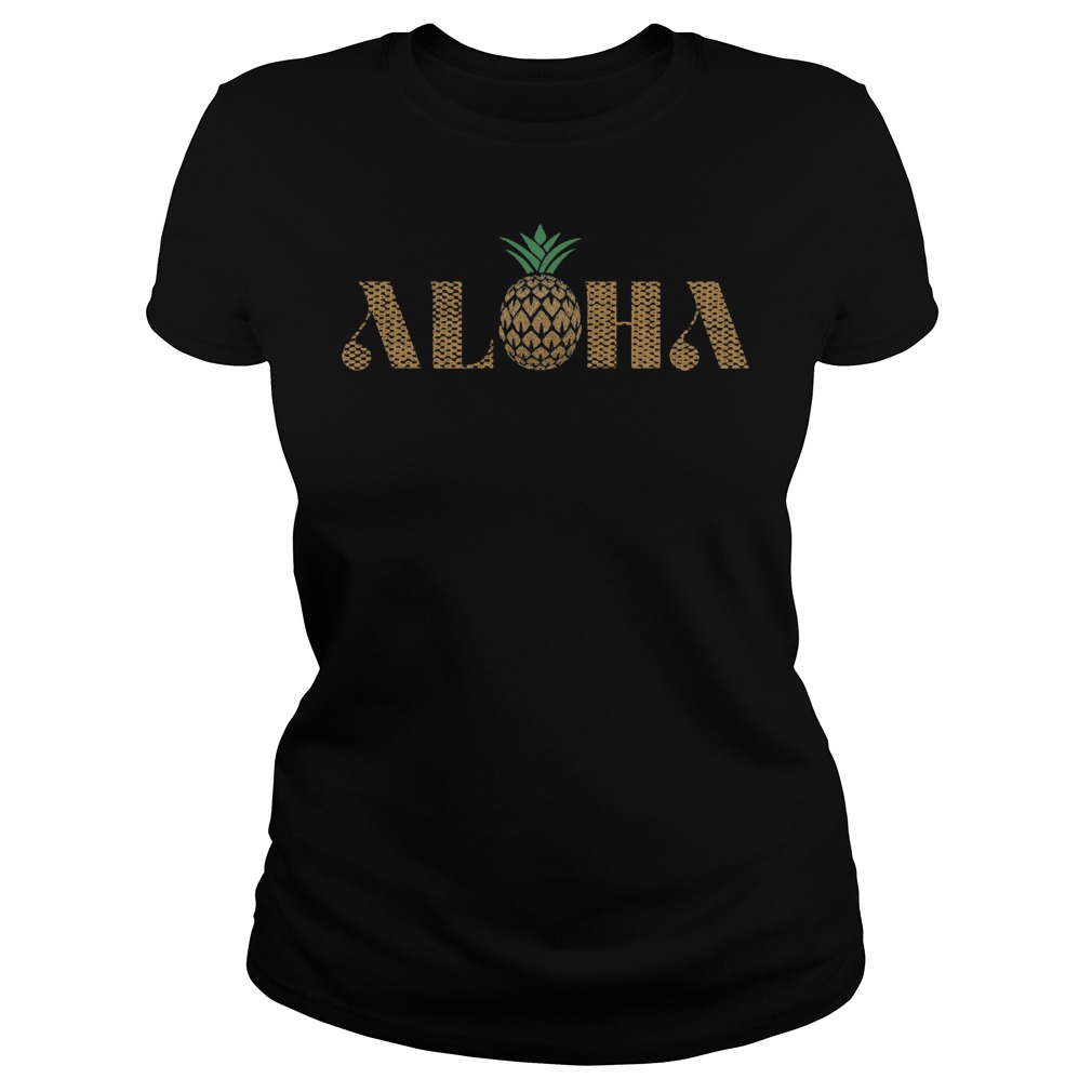 Vintage Aloha Pineapple Ladies