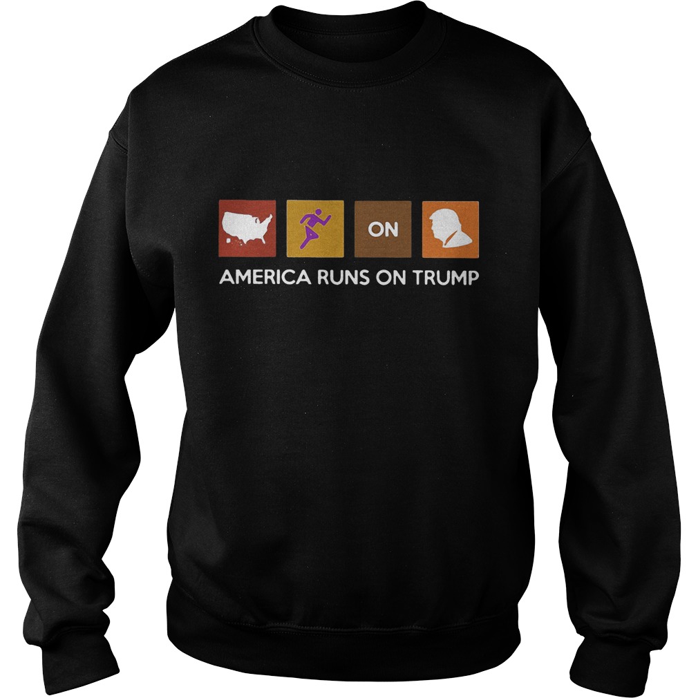 America Runs On Trump Sweater