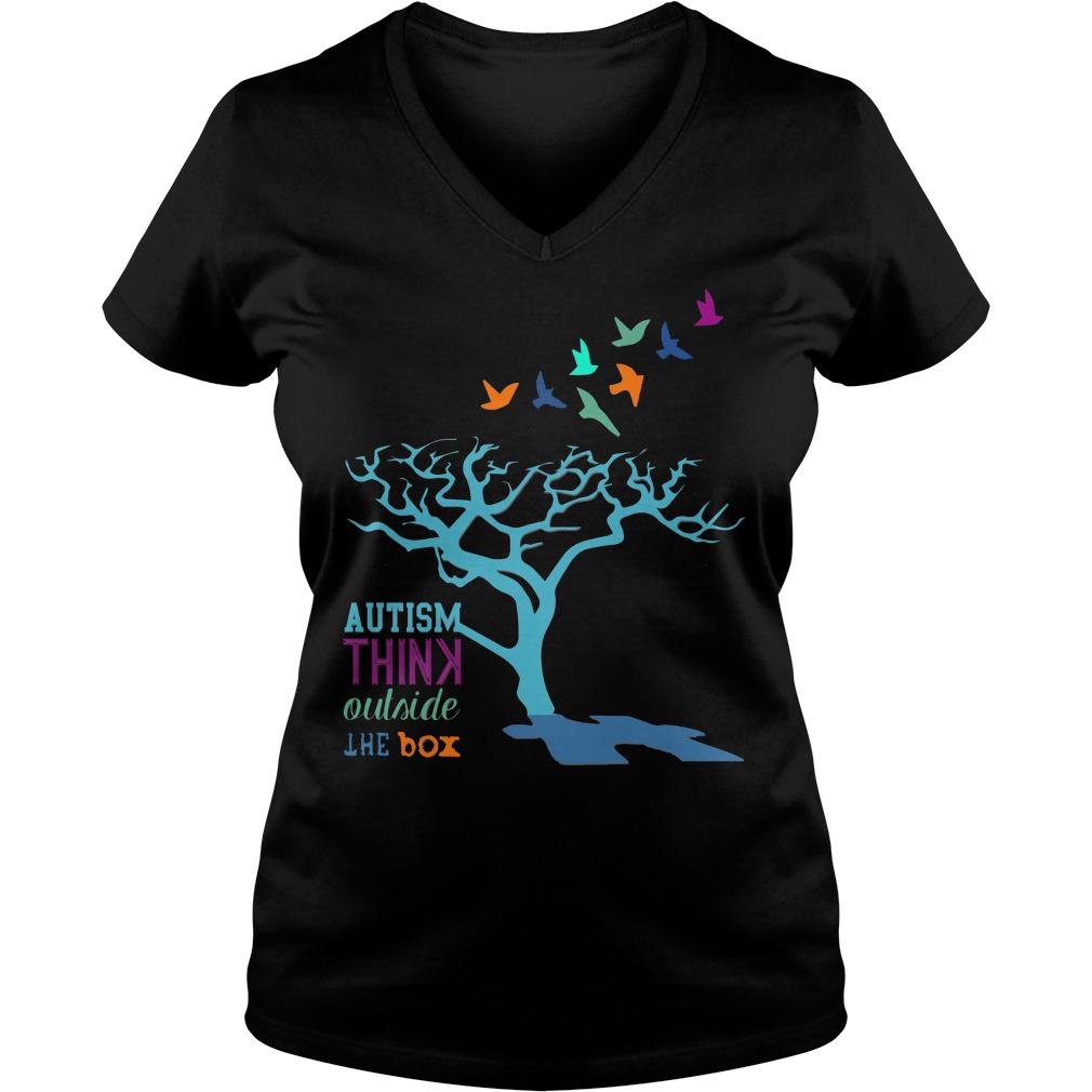 Autism Awareness Think Outside The Box V Neck