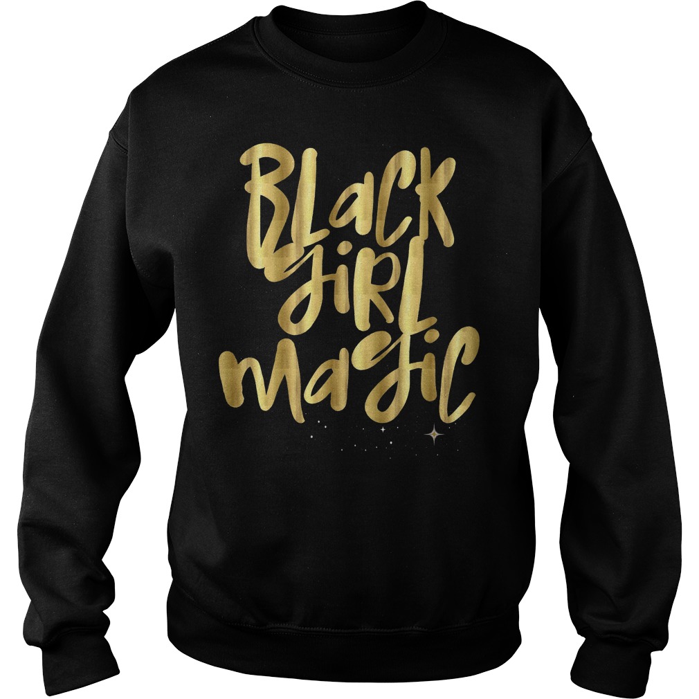Black Girl Magic Gold Stars African Queen Melanin Sweater