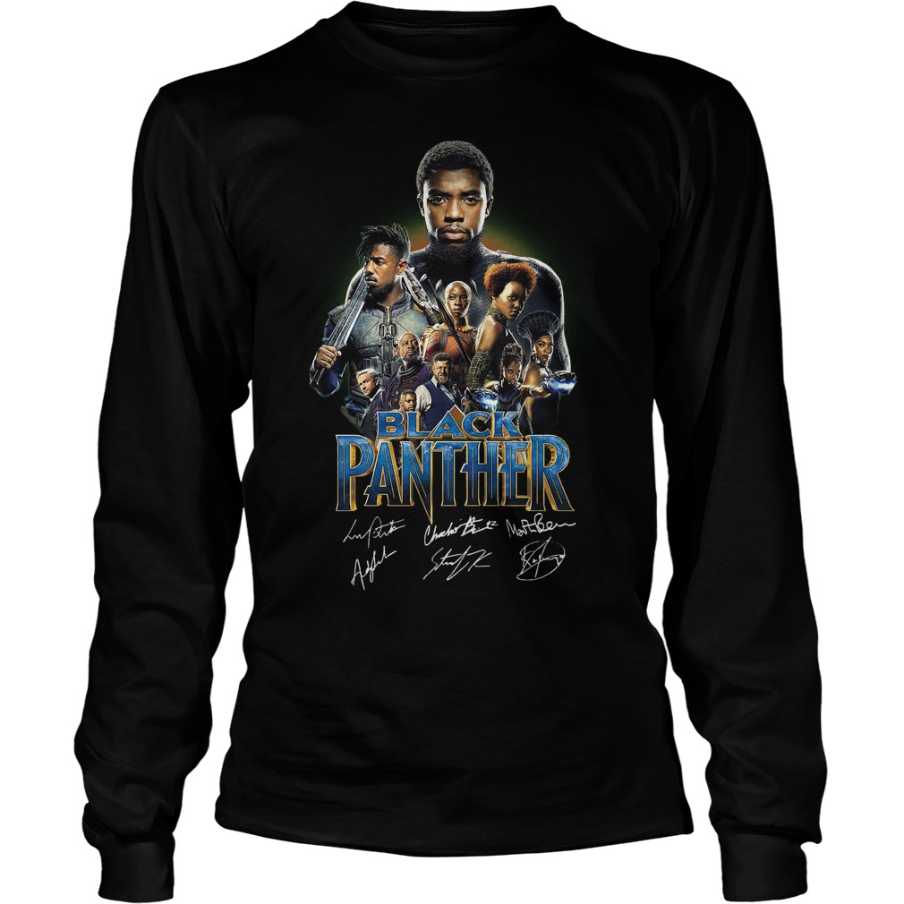 Black Panther Cast Signed Autograph Longsleeve