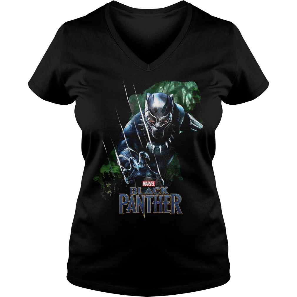 Black Panther Jungle Roar Clawed V Neck
