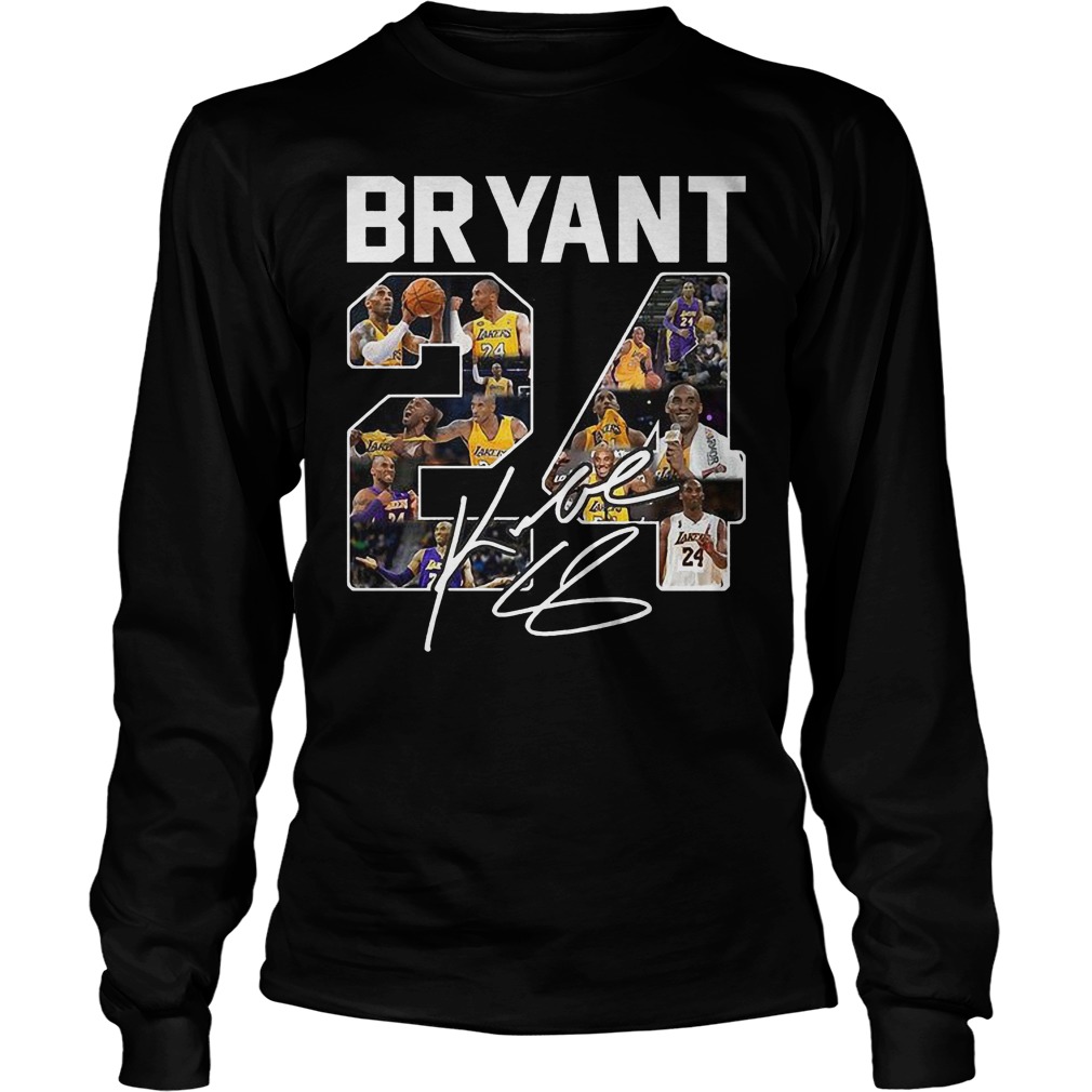Bryant 24 Signed Autograph Longsleeve