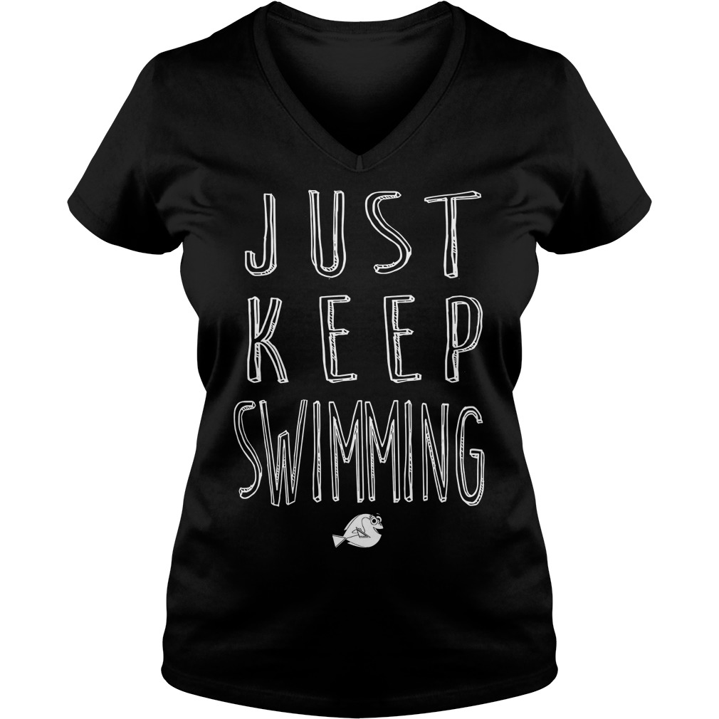 Disney Finding Dory Keep Swimming Graphic V Neck