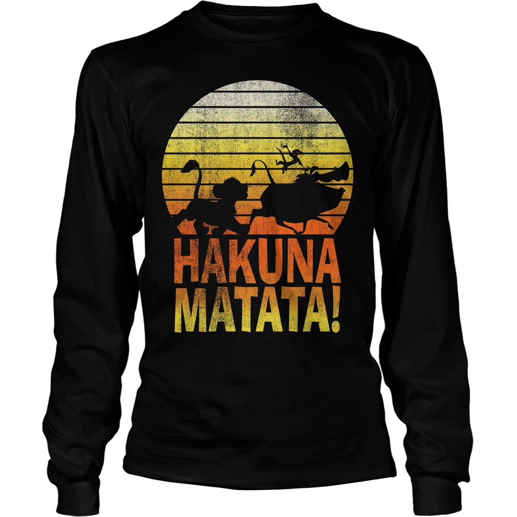 Disney Lion King Hakuna Matata Profile Graphic Longsleeve
