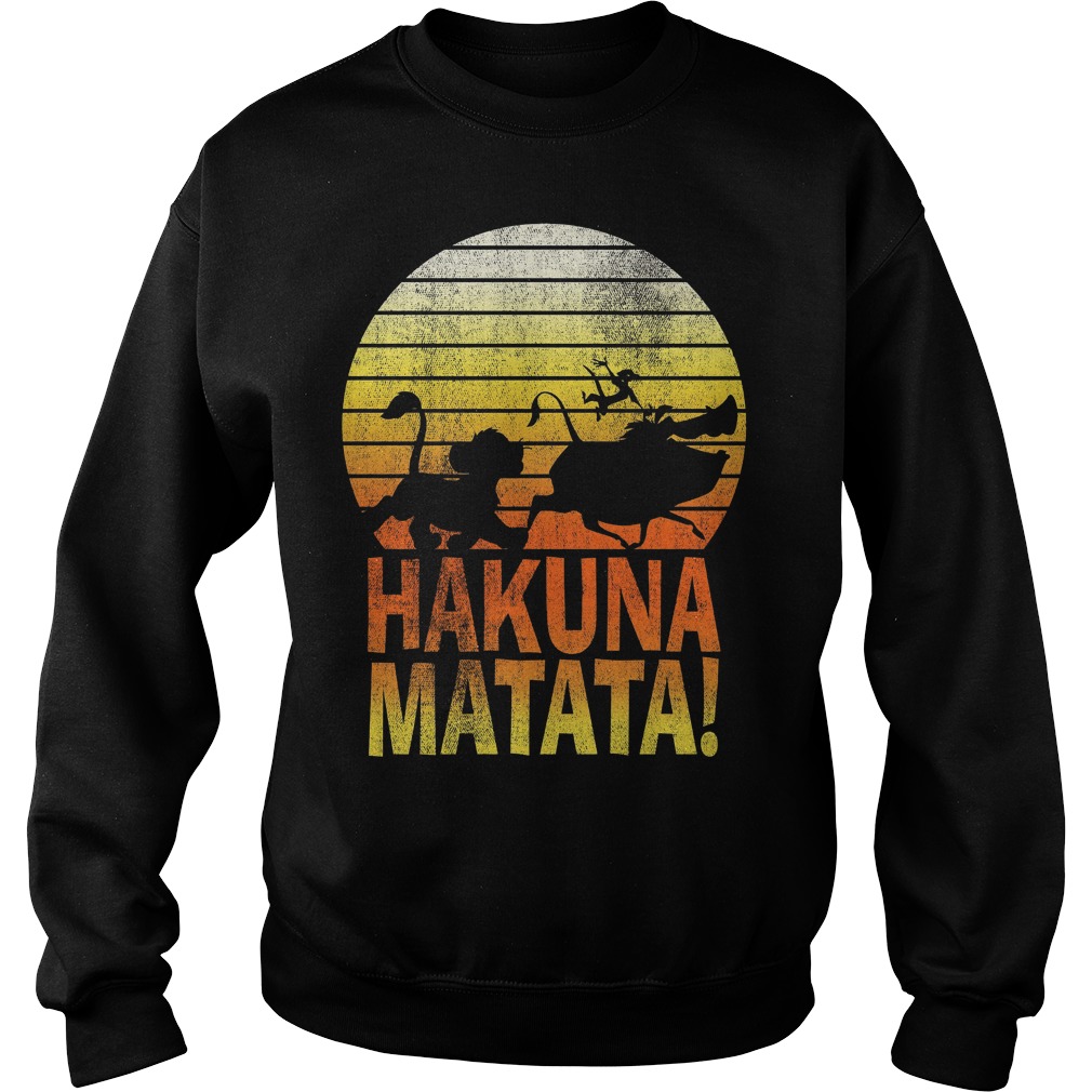 Disney Lion King Hakuna Matata Profile Graphic Sweater