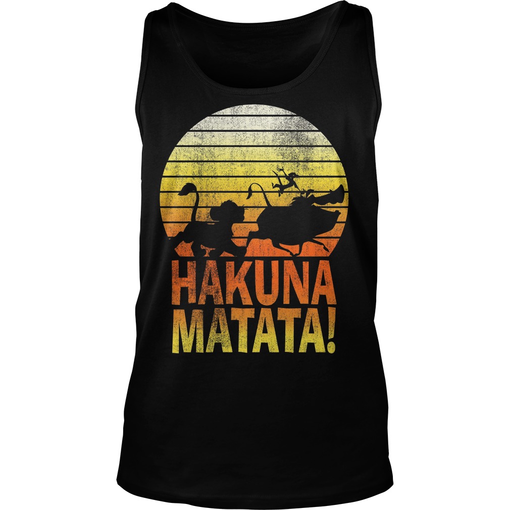 Disney Lion King Hakuna Matata Profile Graphic Tanktop