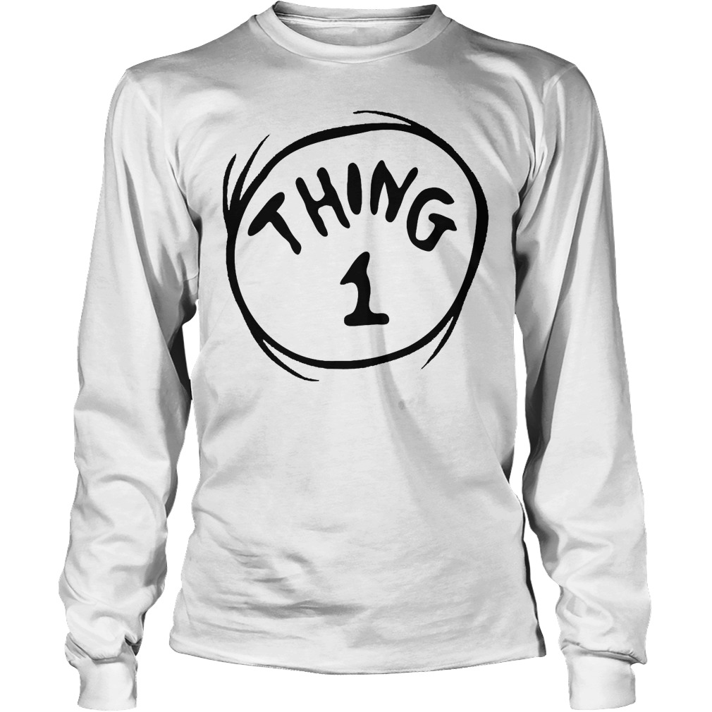 Dr Seuss Thing 1 Emblem Longsleeve