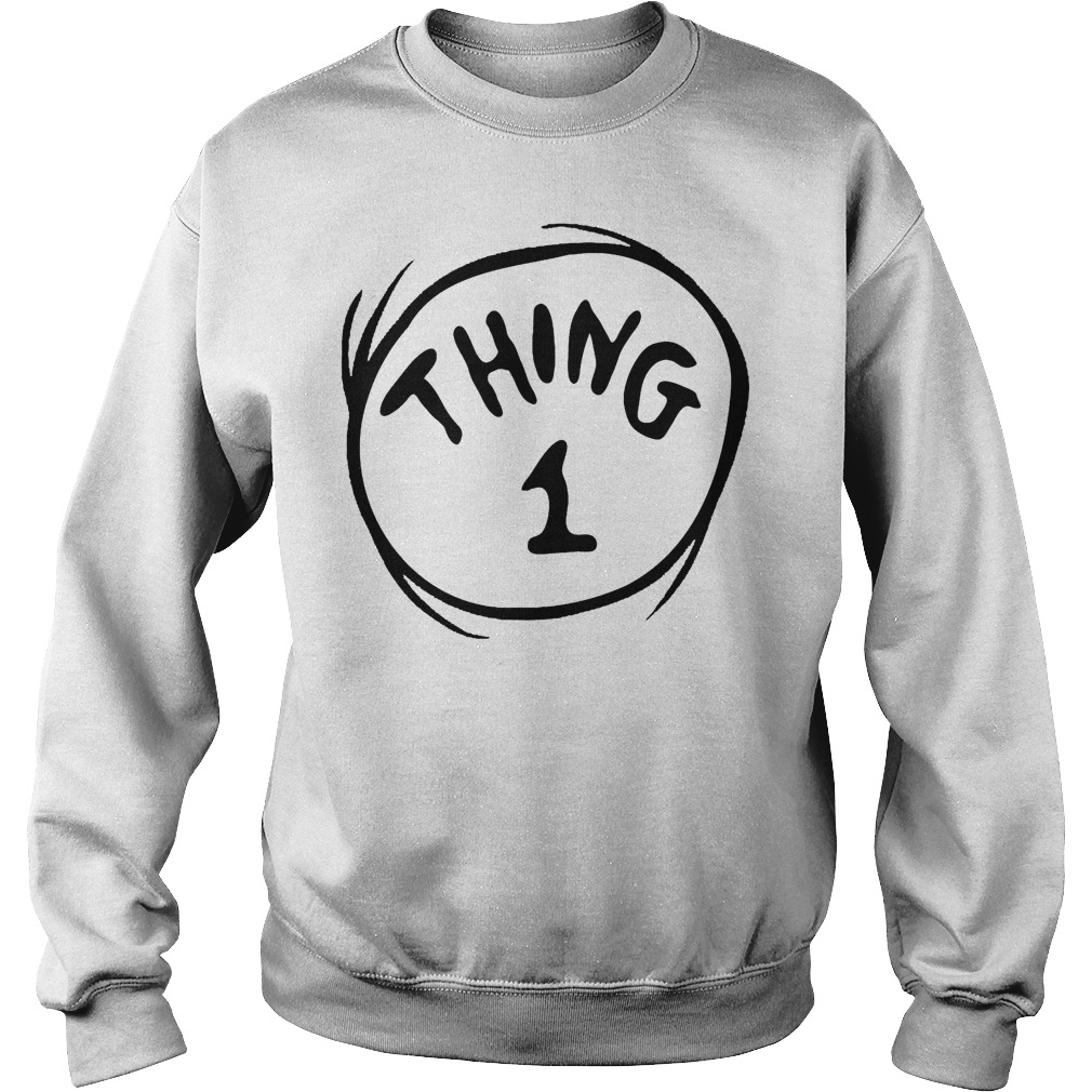 Dr Seuss Thing 1 Emblem Sweater