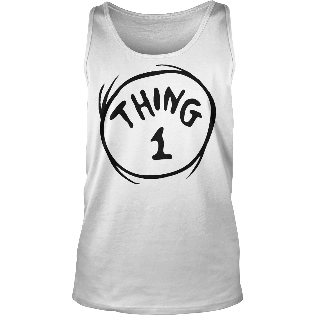 Dr Seuss Thing 1 Emblem Tanktop