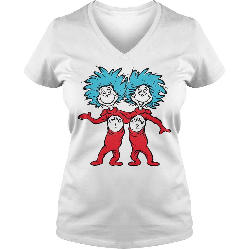Dr Seuss Thing 1 Thing 2 Buddies V Neck