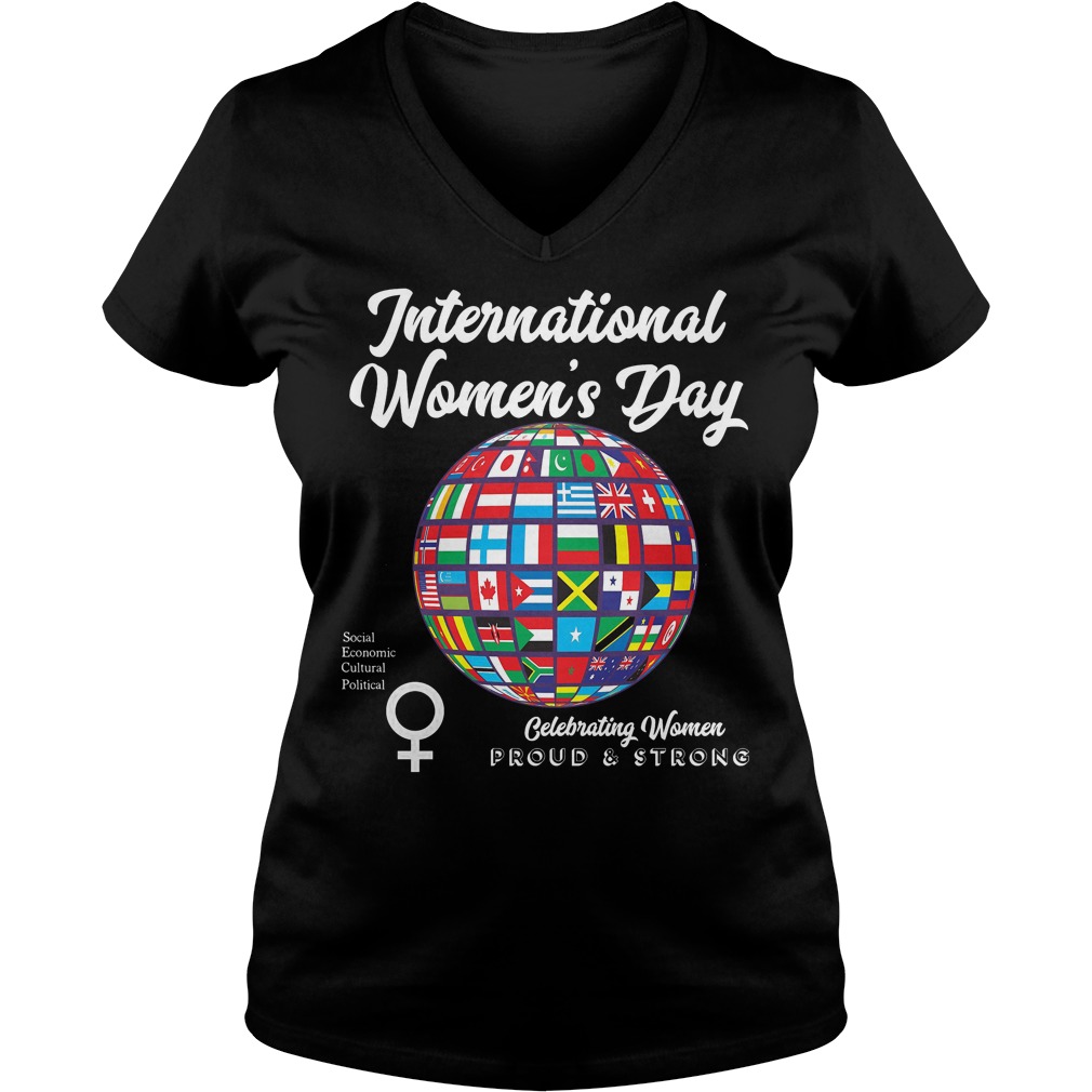 International Womens Day Proudstrong V Neck